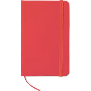 Zápisník A6 linkovaný zápisník Notelux, červená