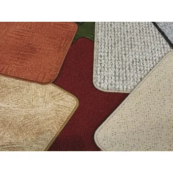 Koberec Koberec velurový obšitý 140 x 200 cm, MIX různé barvy