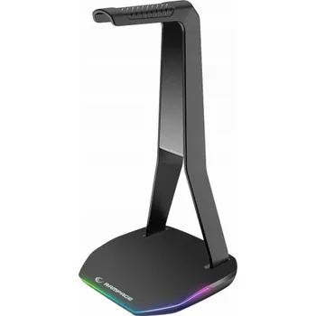 Sluchátka Rampage Stojan na sluchátka Tower T14 Herní RGB, 2x USB Hub, černý
