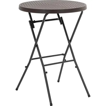 Zahradní stůl Uniprodo Skládací stůl - 79 x 79 x 110 cm - 75 kg - vnitřní/venkovní - černý UNI_GFT_02