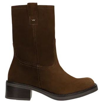 Dámské polobotky Hnědé Nazouvací Kotníkové Boty Na Nízkém Podpatku Wojas 5529762 39