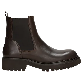 Dámské polobotky Hnědé Masivní Dámské Kožené Kotníkové Boty Wojas 5526652 40