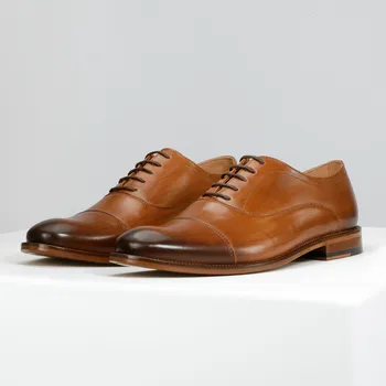 Pánské polobotky Elegantní Pánské Polobotky Z Kvalitní Lícové Kůže Wojas 1005353 44