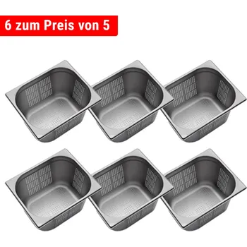 Nádobí G.Gastro Nerezová GN nádoba 1/2 - perforovaná - hloubka: 200 mm