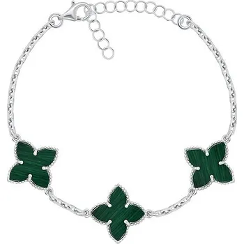 Náramek Brilio Silver Stříbrný náramek Květiny BRC192WG (Ag925/1000, 4,7 g)