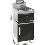 G.Gastro Fritéza - 1x GN 1/1 - vč. podstavce s 1 dveřmi