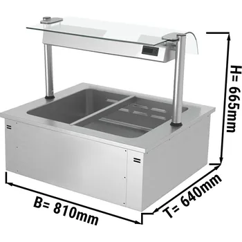 Vinotéka G.Gastro Instalace Bainmarie - 0,8 m - řada B