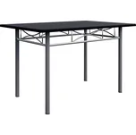 Casaria® 5dílná jídelní sestava Paul – černá, kompaktní design