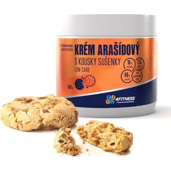 Speciální výživa Arašídový krém low-carb | s kousky sušenky | 500 g