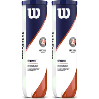 Tenis Tenisové míče Wilson Roland Garros Clay 2 x 4B