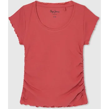 Dámské tričko Pepe Jeans Dívčí tričko NARCISE Barva: červená, Velikost: 10 LET