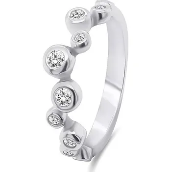 Prsten Brilio Silver Stříbrný prsten se zirkony RI060W 50 mm (Ag925/1000, 2,58 g)