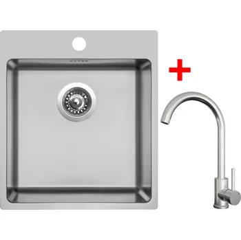 Nerezový dřez Sinks BLOCKER 450 + ARCO celonerezová BLOCKER 450 + ARCO celonerezová