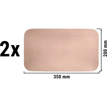 Talíř G.Gastro (2 kusy) SELTMANN WEIDEN | Překládací talíř - plochý obdélníkový - 350 x 200 mm - starorůžová