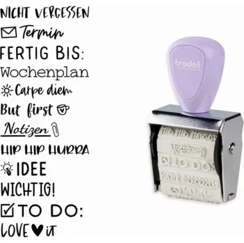 Razítko Trodat trodat Creative Mini/V2 Pastell Lila + Kissen 3Farben 1129