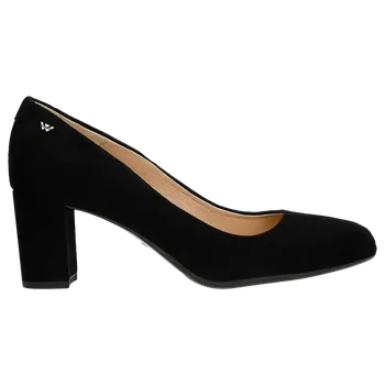 Dámské lodičky Černé Lodičky Z Velurové Kůže Wojas 3507361 39,5