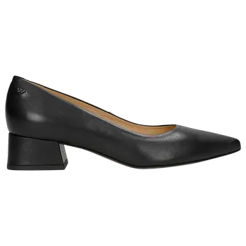 Dámské lodičky Černé Dámské Lodičky Z Licové Kůže Wojas 3514051 39