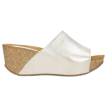 Dámské žabky Extravagantní Vysoké Dámské Pantofle Ve Stříbrné Barvě Wojas 7402158 37