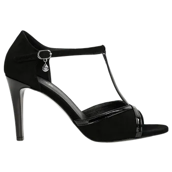 Dámské sandále Kvalitní Černé Dámské Sandály S Vysokým Podpatkem Wojas 7616331 38