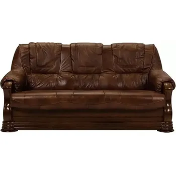 Pohovka ASKONT Palermo Kožená pohovka 3M Možnost výběru dřeva