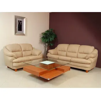 Sedací souprava ASKONT Jupiter Kožená sedací souprava 3-2-1 S rozkládáním / bez rozkládání