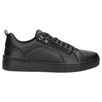 Pánské polobotky Moderní Pánské Kožené Polobotky V Černé Barvě Se Zipem Wojas 1014951 41