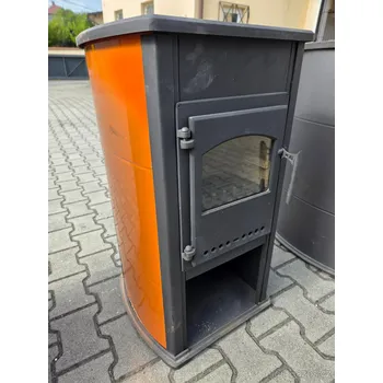 Krbová kamna BELLA THALIA, 6,2kW, oranžová (Cena na vystavený kus)