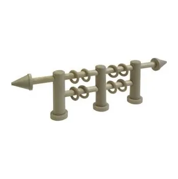 Garnýž - dvoutyč s&nbsp;kroužky, půlená KDA-16 Barva: PR - přírodní bez povrchové úpravy, Délka: 240 cm