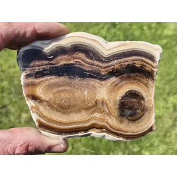 Přírodní kámen Plátek z kalcitu čokoládového 149g