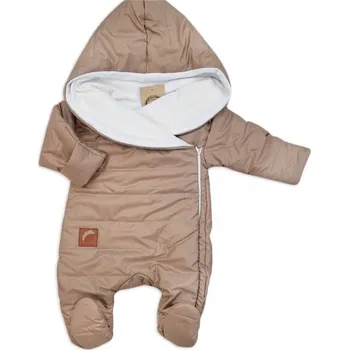 Kojenecká kombinéza Zimní prošívaná kombinéza s bavlněnou podšívkou, Z&Z - hnědá, vel. 62