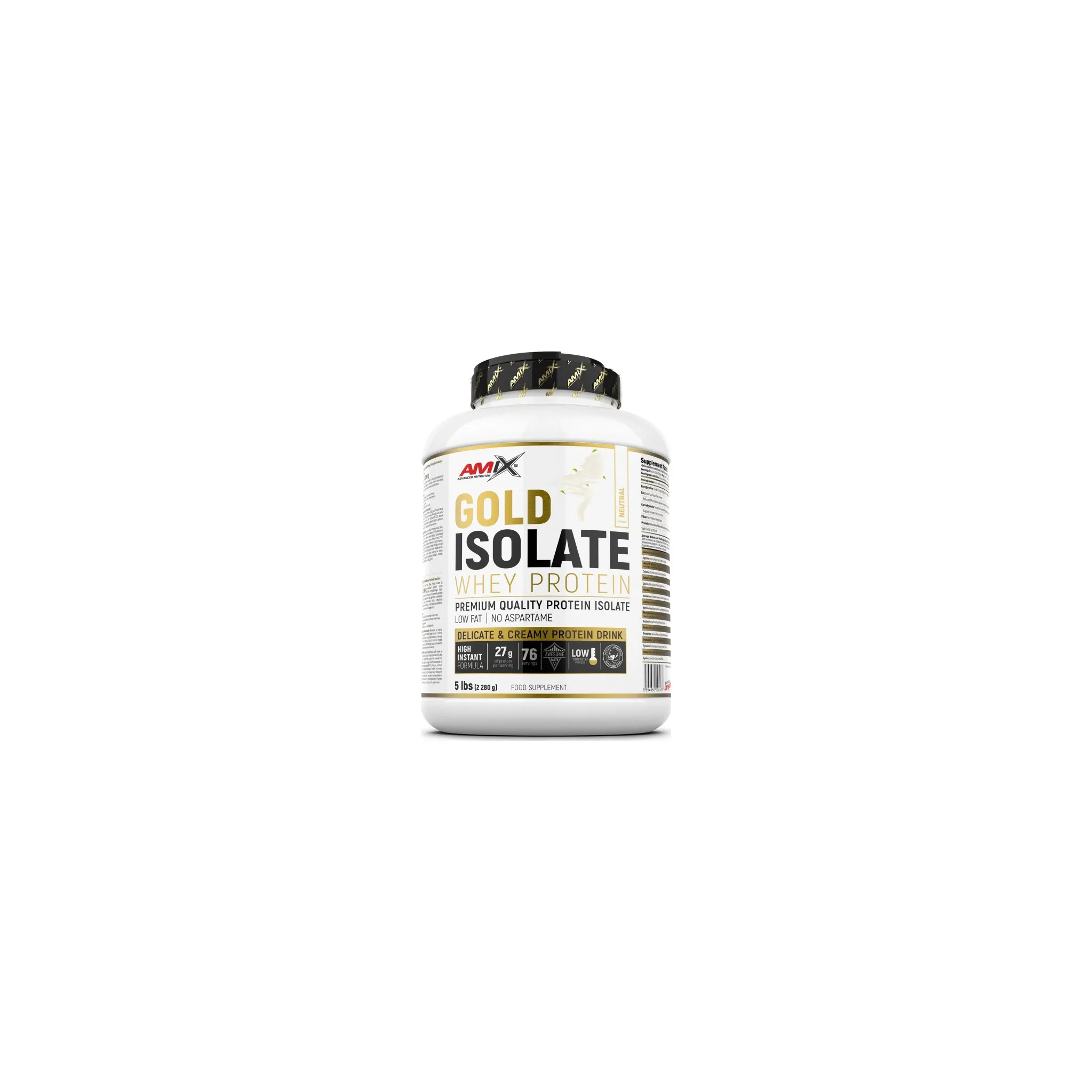 Fotografie 1 - Protein Amix Gold Whey Protein Isolate 2280 g Natural
