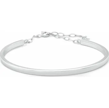 Náramek Brilio Silver Stříbrný pevný náramek pro ženy BRC234W + 2 měsíce na vrácení zboží