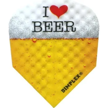Příslušenství pro šipky Letky Harrows Dimplex I love Beer