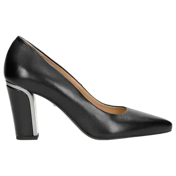 Dámské lodičky Černé Elegantní Dámské Lodičky Na Sloupku Wojas 3504451 39,5