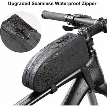 brašna na kolo RockBros Voděodolná brašna na rám kola Hard. 1,6l černá pevná vodotěsná brašna na rám kola. 1,6 l černá