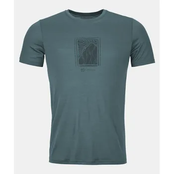 Pánské tričko Tričko ORTOVOX 120 Cool Tec Mtn Cut T-shirt M - dark arctic grey XXL