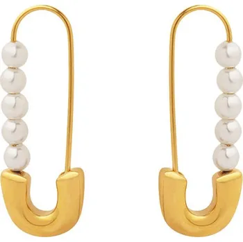 Náušnice Steel Edge Visací náušnice spínací špendlík WJHE1144GD