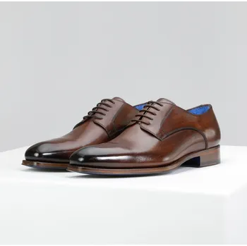 Pánské polobotky Hnědé Pánské Kožené Boty V Elegantním Stylu Wojas 1005752 45