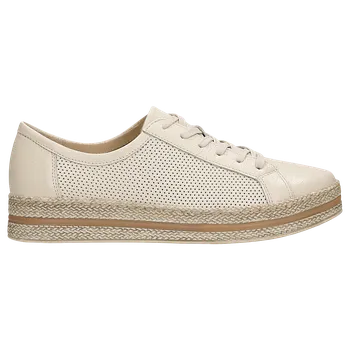 Dámské polobotky Béžové Děrované Dámské Polobotky Wojas 4627854 38