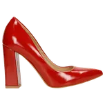 Elegantní Dámské Lodičky Z Červené Lakované Kůže Wojas 3503955 37,5