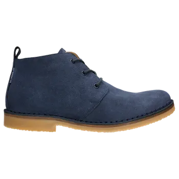 Pánské polobotky Klasické Granátové Pánské Kotníkové Boty Z Přírodní Kůže Wojas 2440066 43