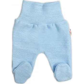 Dupačky Pletené kojenecké polodupačky Hand Made, Baby Nellys, světle modré, vel. 62