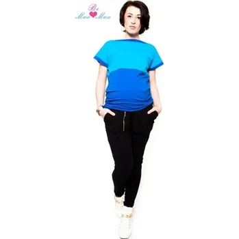 Těhotenská móda Těhotenské trubkové tepláky Be MaaMaa - černé