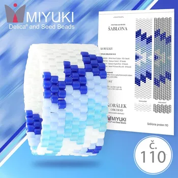 ostatní stavebnice Rukodělná korálková stavebnice MIYUKI. Stavebnice prstenu Native American style no. P110