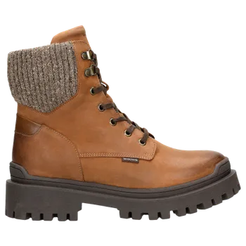 Dámská zimní obuv Světlé Hnědé Dámské Kotníkové Boty Se Sockou Wojas 6405273 38