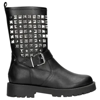 Dámské polobotky Stylové Černé Vysoké Kotníkové Boty Dámské Z Přírodní Kůže Wojas 5525051 41