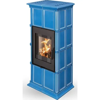 Krbová kamna Romotop GREMIO 1 keramika - akumulační kachlová kamna Glazura: 58507 - Steel