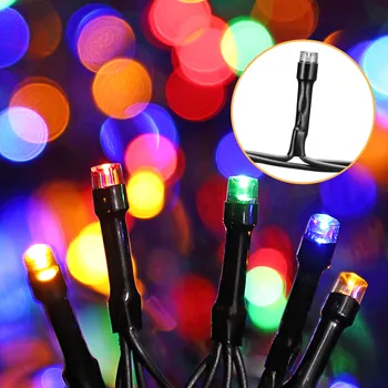 Vánoční dekorace monzana® Vánoční světelný řetěz 40 m – barevný, 400 LED, IP44