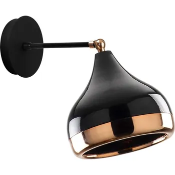 Nástěnné svítidlo Nástěnné svítidlo GRAVER 1xE27 17x25x28 cm, černá/měděná + vyzvednutí ZDARMA