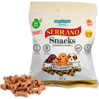Pamlsek pro psa Mediterranean Natural Serrano Snack Puppies 100 g